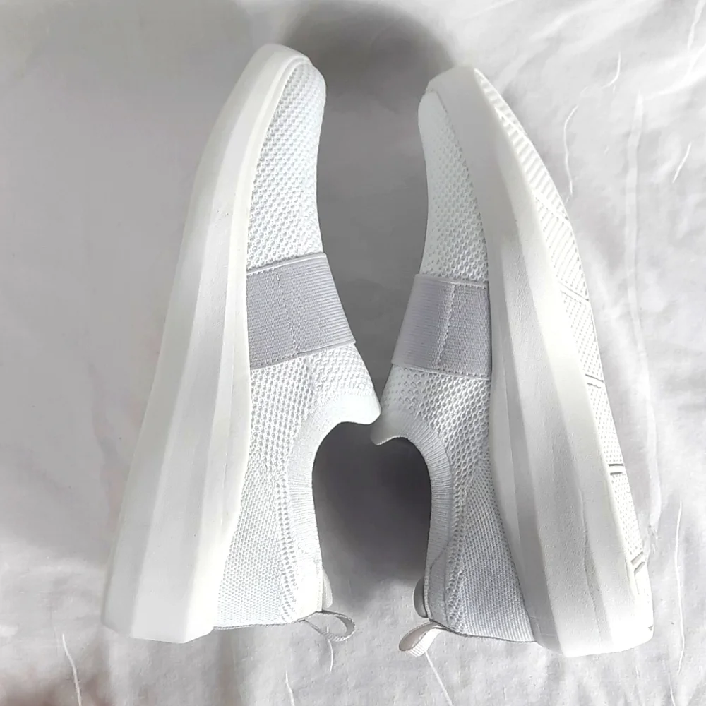 Ryka Astrid Knit Womens Shoes Size 6.5 M White Sneakers Surround Fit Stretch - Picture 3 of 13